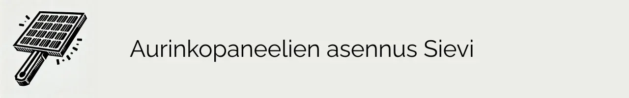 Aurinkopaneelien asennus Sievi